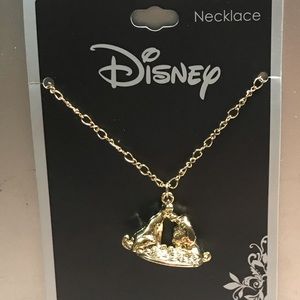 Disney’s Lady And The Tramp Spaghetti Kiss Necklace NEW